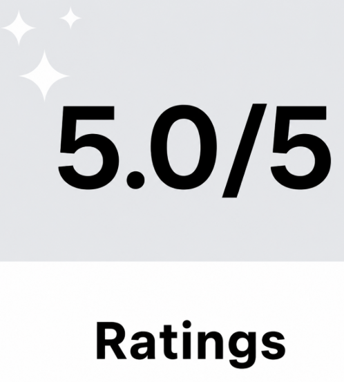 5.0/5 Ratings Badge