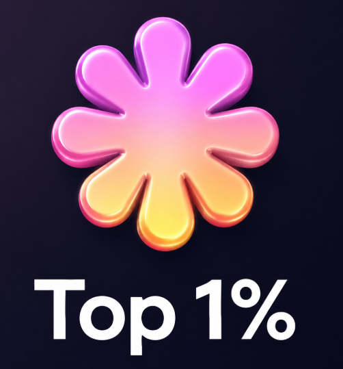 Top 1% Badge
